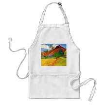 Gauguin Mountains in Tahiti Apron