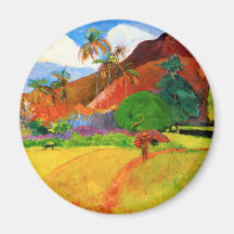Gauguin Mountains in Tahiti Magnet