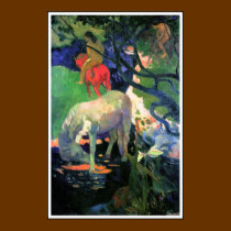 Gauguin Poster Print : The White Horse posters