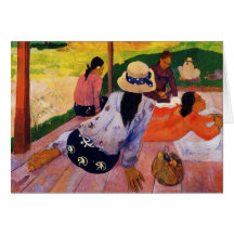 Gauguin Siesta Greeting Card