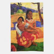 Gauguin When Are You Getting Married Kitchen Towel