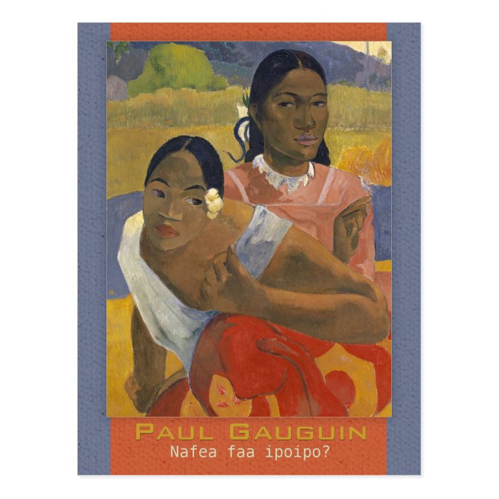 Gauguin When will you marry CC0694 Postcard