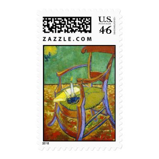 Gauguin's Chair vincent van gogh painting Postage Stamps