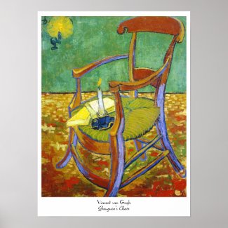 Gauguin's Chair vincent van gogh painting Poster