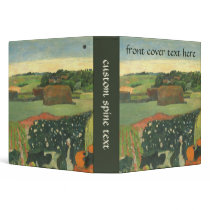 Gauguin's Haystacks in Brittany binders by MasterpieceCafe Gauguin's Haystacks in Brittany binders