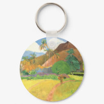 Gauguin's Tahitian Landscape keychains
