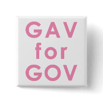 Gav for Gov Button pink buttons