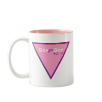Gav for Gov Pink Triangle mugs