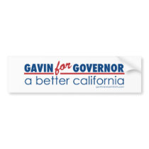 Gavin for Governor bumper stickers by gavinnewsomtshirts Gavin for Governor bumper stickers