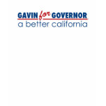 Gavin for Governor t-shirts