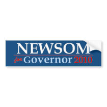 Gavin Newsom for Governor Bumper Sticker bumper stickers