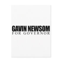 Gavin Newsom for Governor Bumper Sticker postcards