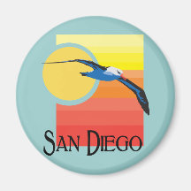 Gaviota de San Diego Iman De Frigorífico
