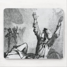 Gavroche had fallen only to rise again mousepad