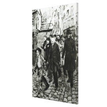 Gavroche Leading a Demonstration Gallery Wrap Canvas