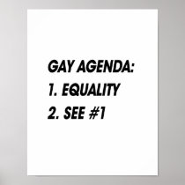GAY AGENDA - EQUALITY POSTERS