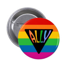 Gay Ally Triangle Pins