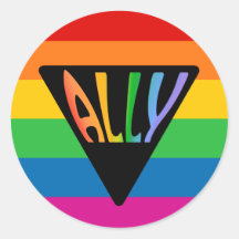 Gay Ally Triangle Sticker
