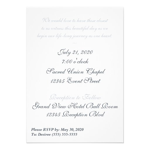 Gay and Lesbian Wedding Invitation Silve Pinstripe