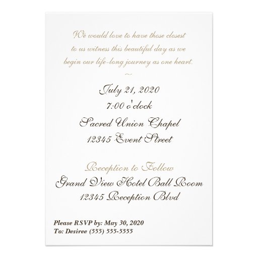 Gay and Lesbian Wedding Invitation Taupe Pinstripe