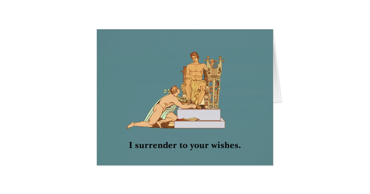 Gay Birthday Surrender To Wishes Card Zazzle