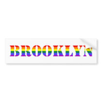 Gay Brooklyn bumpersticker Bumper Stickers