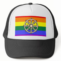 Gay Buddhist Pride hats by markthaler Gay Buddhist Pride hats
