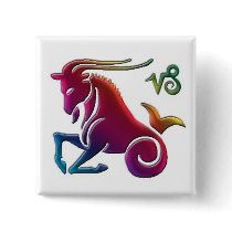 Gay Capricorn Button