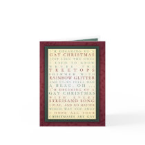 GAY CHRISTMAS GREETING CARDS