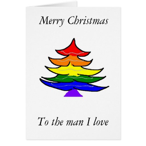 Gay Christmas card | Zazzle