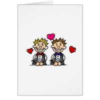 Gay Couple Greeting Card