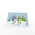 gay couple ice skating cards