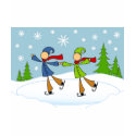 gay couple ice skating t-shirts