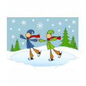 gay couple ice skating t-shirts