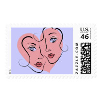 Gay couple valentine postage