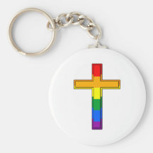 Gay Cross Key Chain