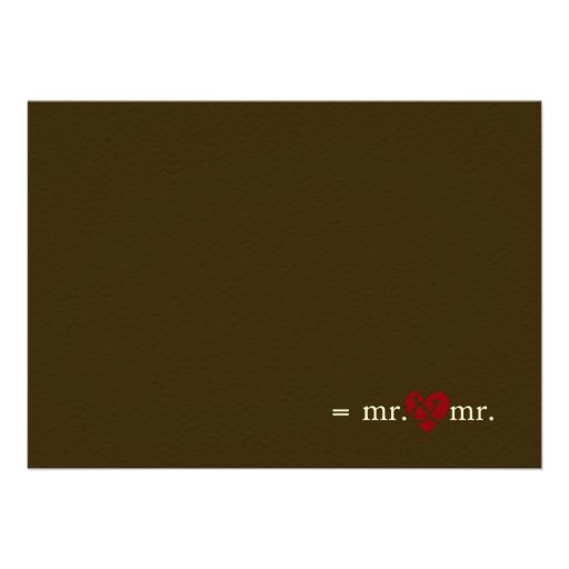 Gay Do the Math Light Autumn Invitations