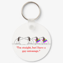 Gay Dog Cartoon #3 keychains by rubiconmedia Gay Dog Cartoon #3 keychains
