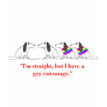 Gay Dog Cartoon #3 t-shirts
