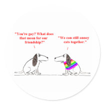Gay Dog Cartoon 45 stickers by rubiconmedia Gay Dog Cartoon 45 stickers