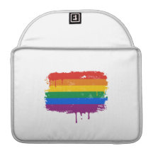 GAY FLAG DRIPPING MacBook PRO SLEEVES