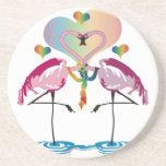 Gay Flamingos Coaster