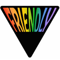Gay Friendly Triangle photo sculptures