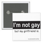 Gay Girlfriend Square Button