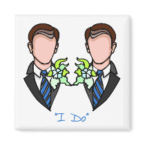 Gay Groom Marriage Magnet magnets