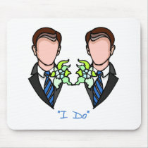 Gay Groom mousepads