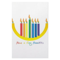 Gay Hanukka stationery