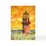 gay head lighthouse marthas vineyard Card