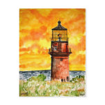 gay head lighthouse marthas vineyard Postcard