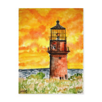 gay head lighthouse marthas vineyard Postcard